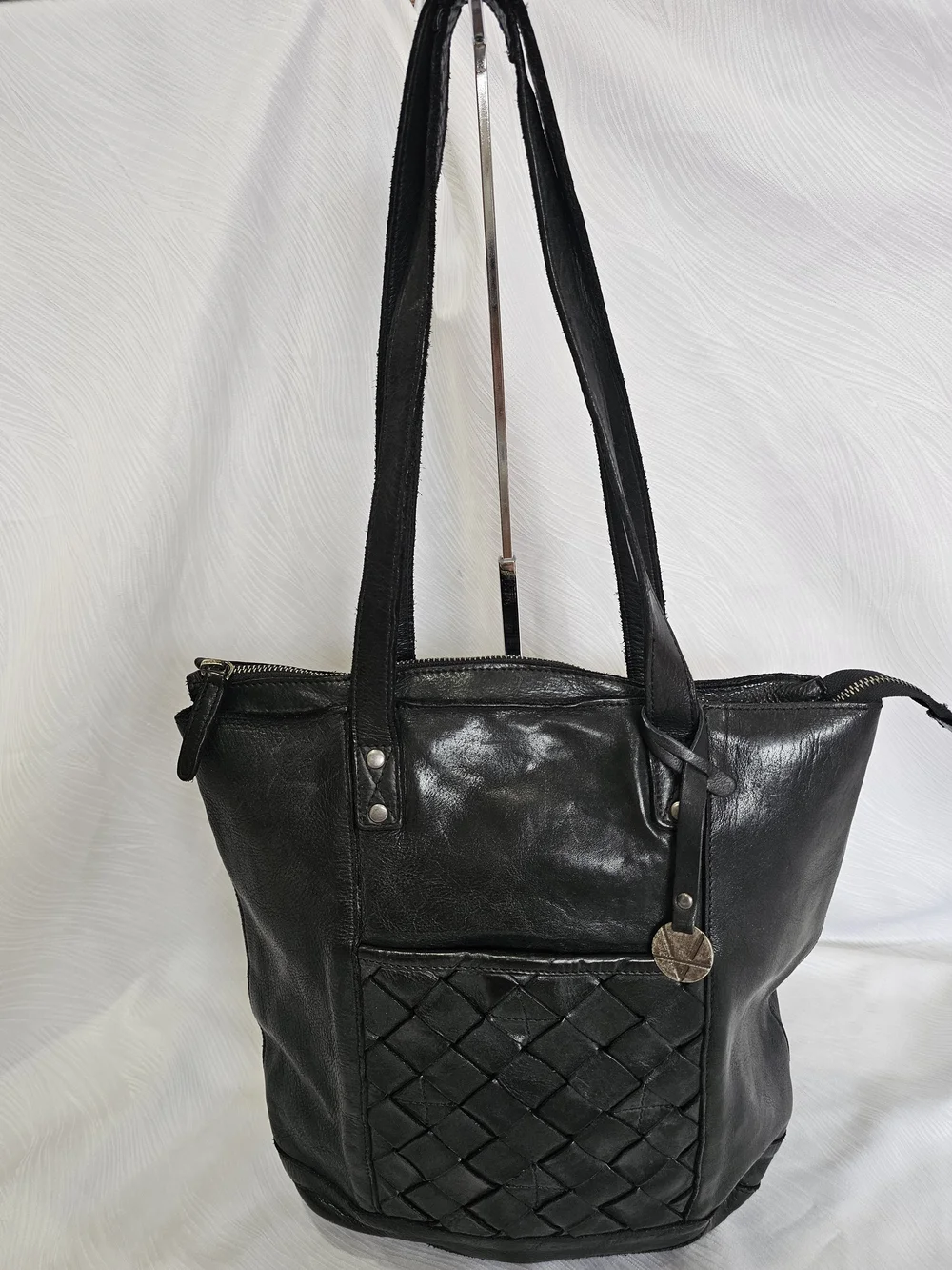 Vilenca Holland Genuine Distressed Leather Tote Shoulder Handbag